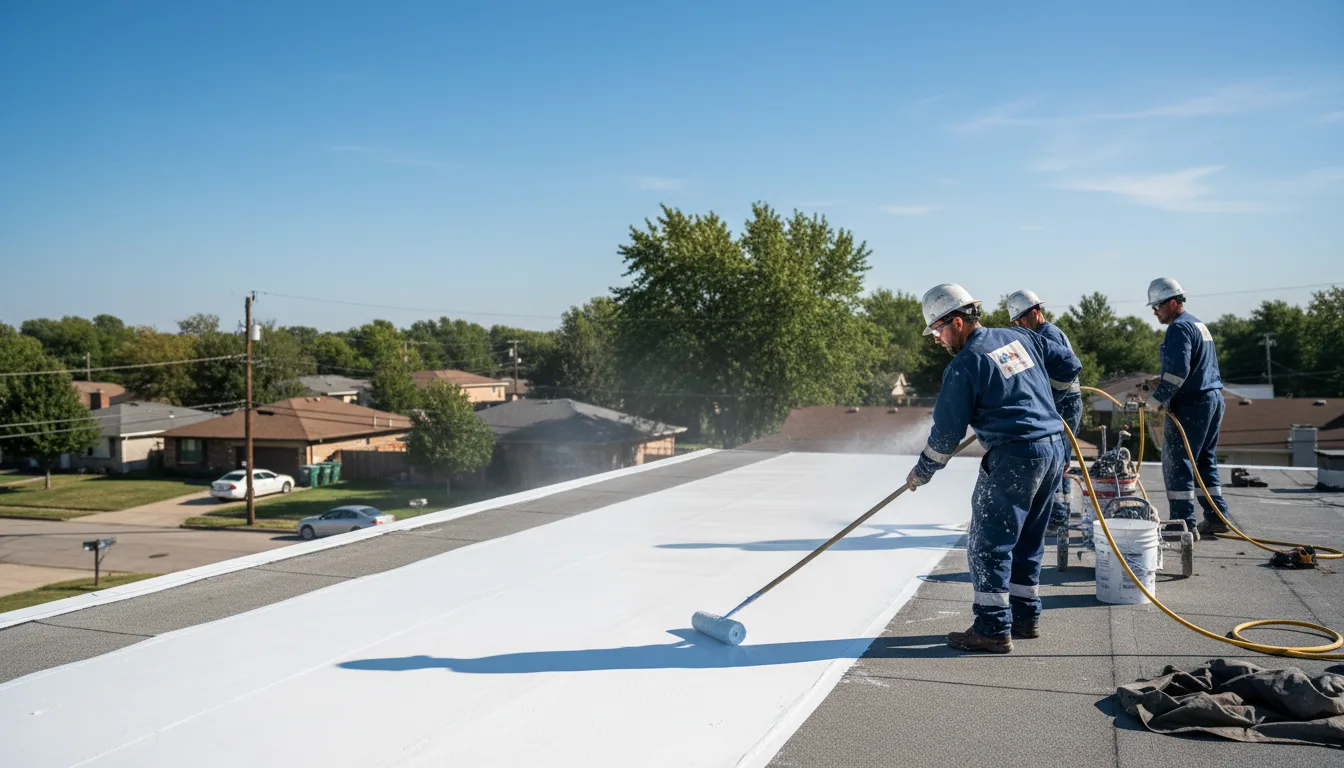 Commercial roof coating in Coventry, RI near me
